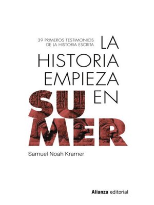 cover image of La historia empieza en Sumer